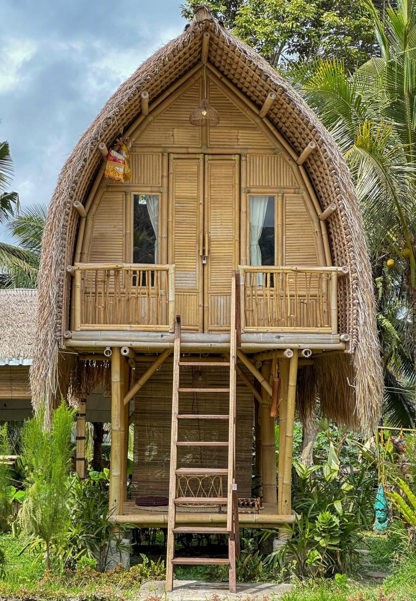 Kawig Bamboo House - Ricefield View, Eco Bamboo Home Tampaksiring Εξωτερικό φωτογραφία
