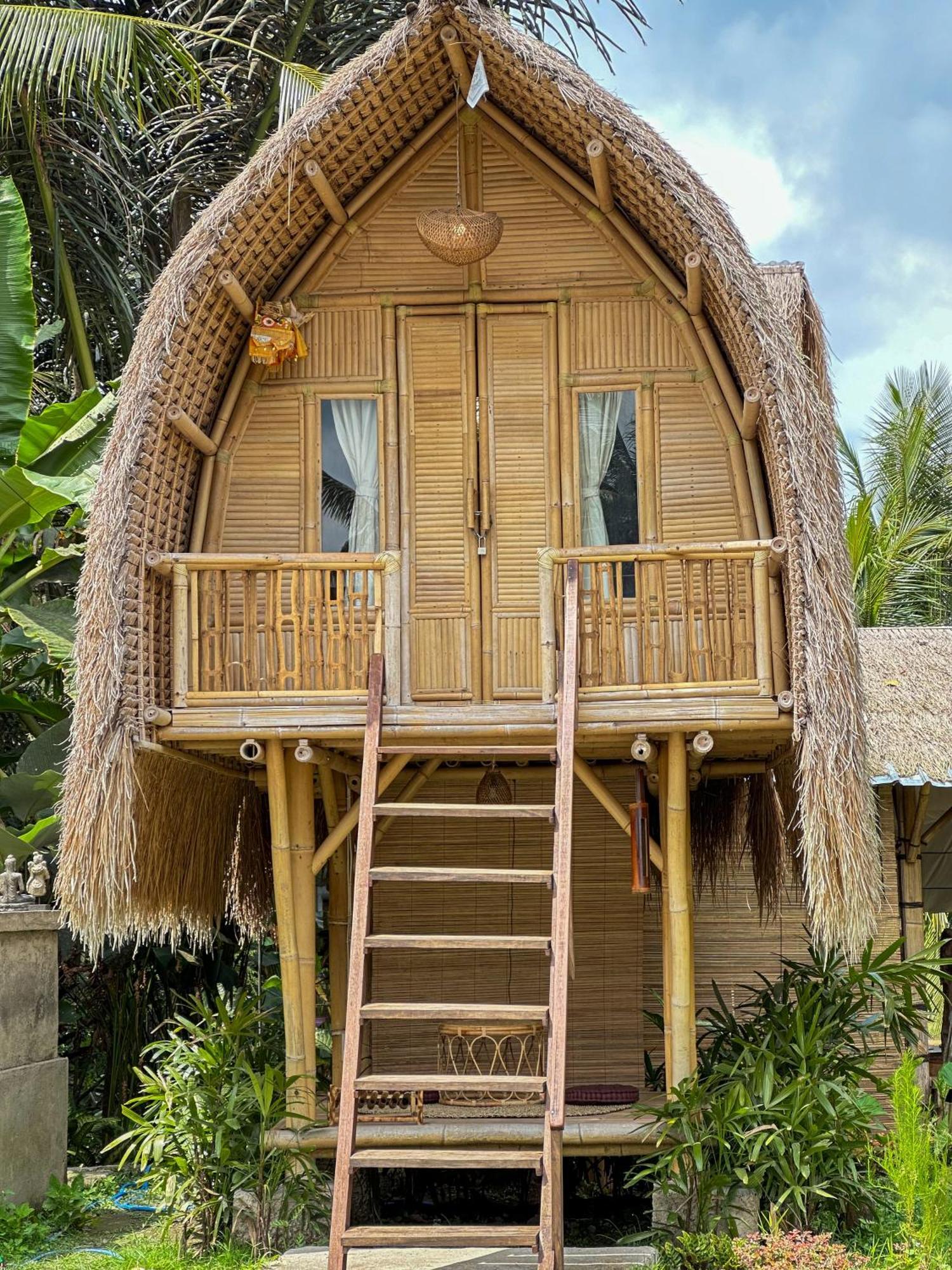 Kawig Bamboo House - Ricefield View, Eco Bamboo Home Tampaksiring Εξωτερικό φωτογραφία
