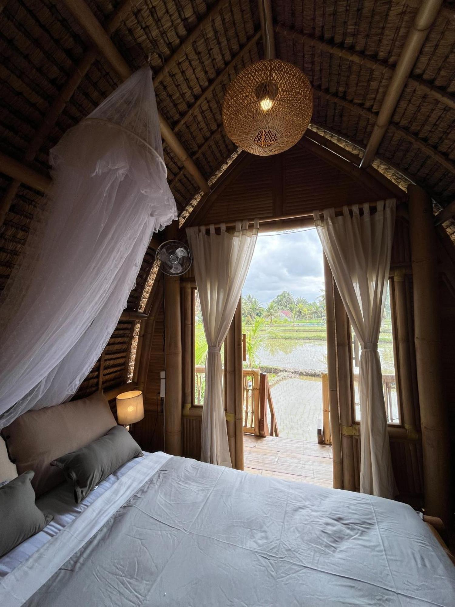Kawig Bamboo House - Ricefield View, Eco Bamboo Home Tampaksiring Εξωτερικό φωτογραφία