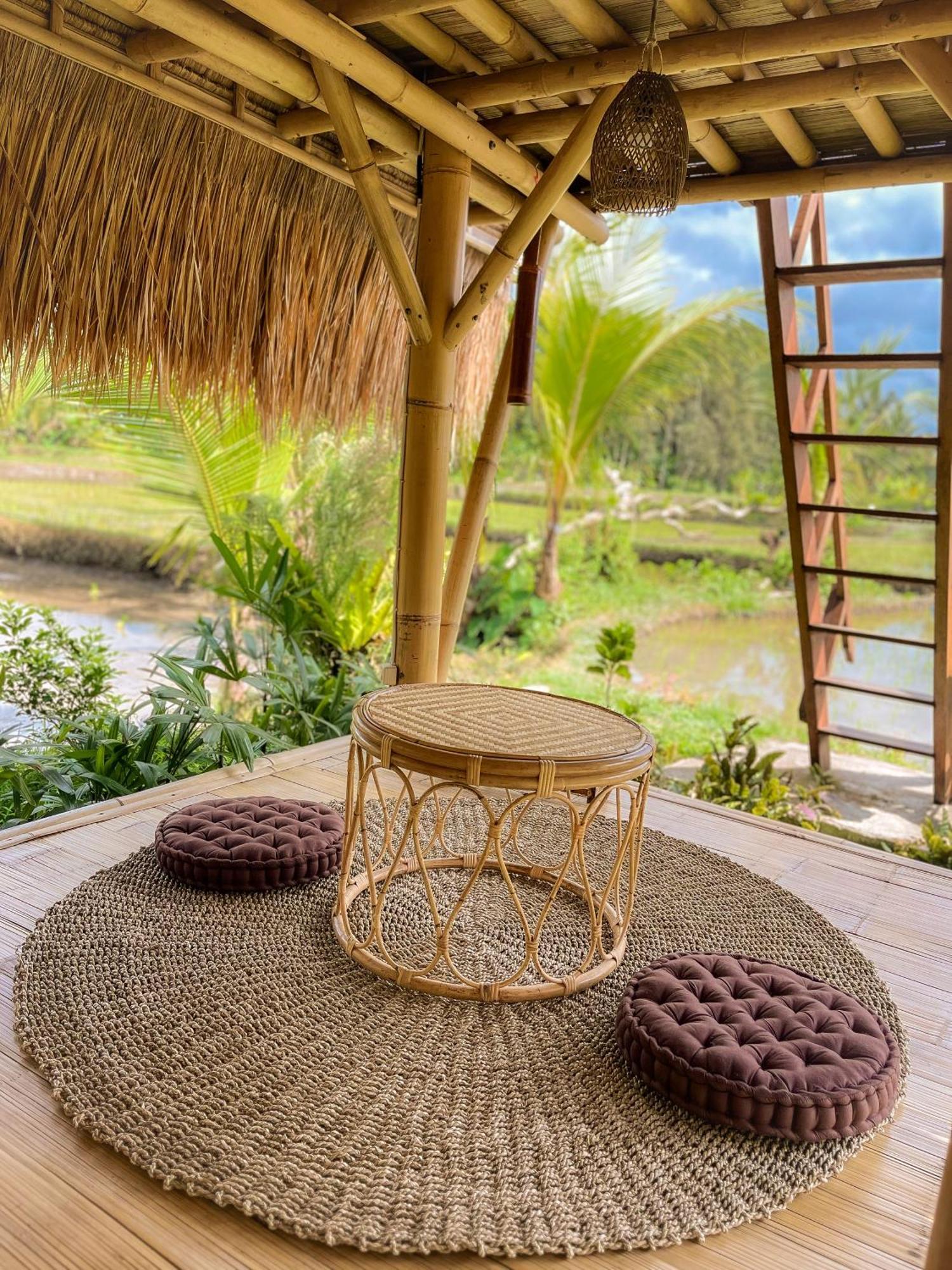 Kawig Bamboo House - Ricefield View, Eco Bamboo Home Tampaksiring Εξωτερικό φωτογραφία