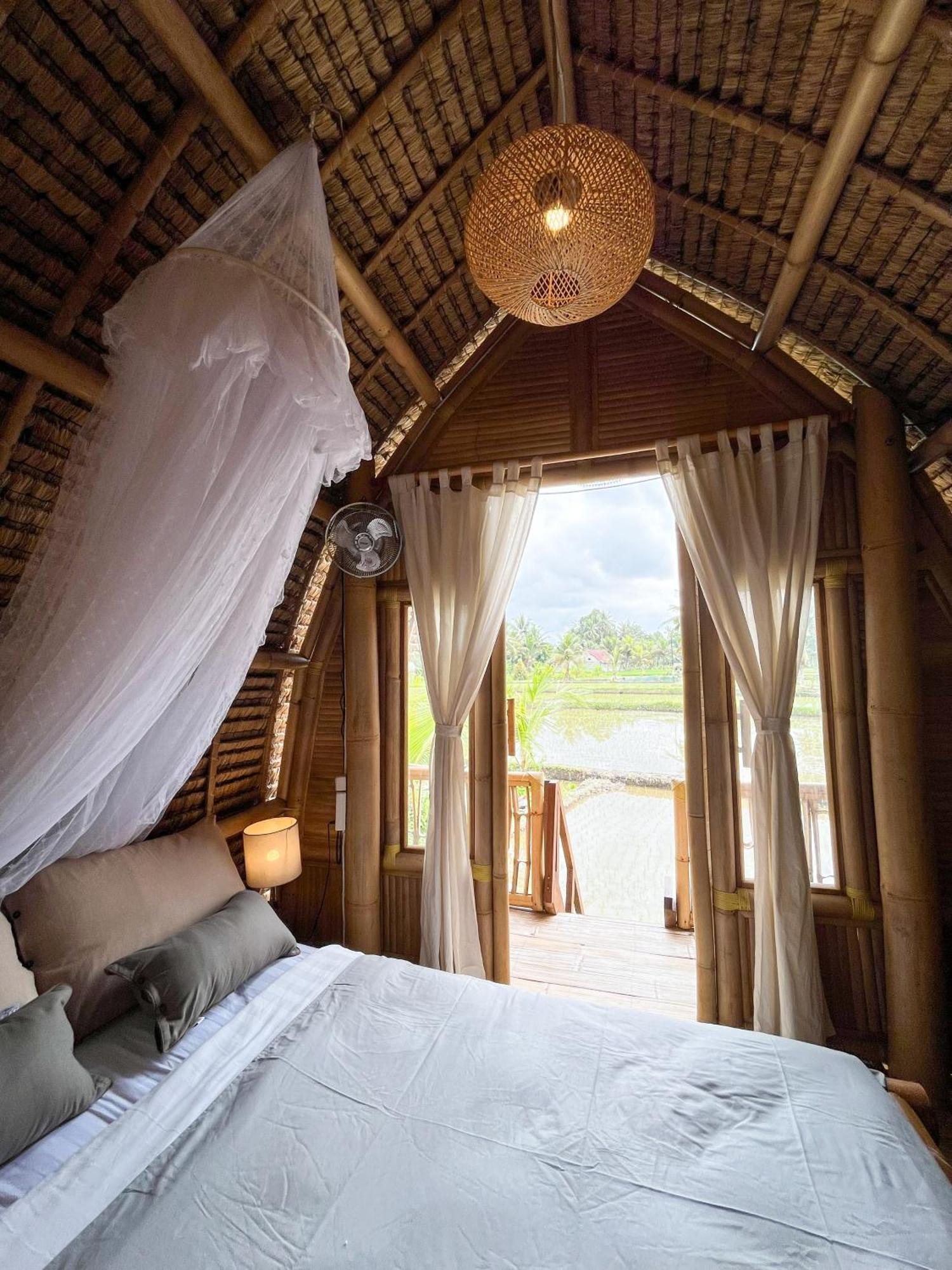 Kawig Bamboo House - Ricefield View, Eco Bamboo Home Tampaksiring Εξωτερικό φωτογραφία